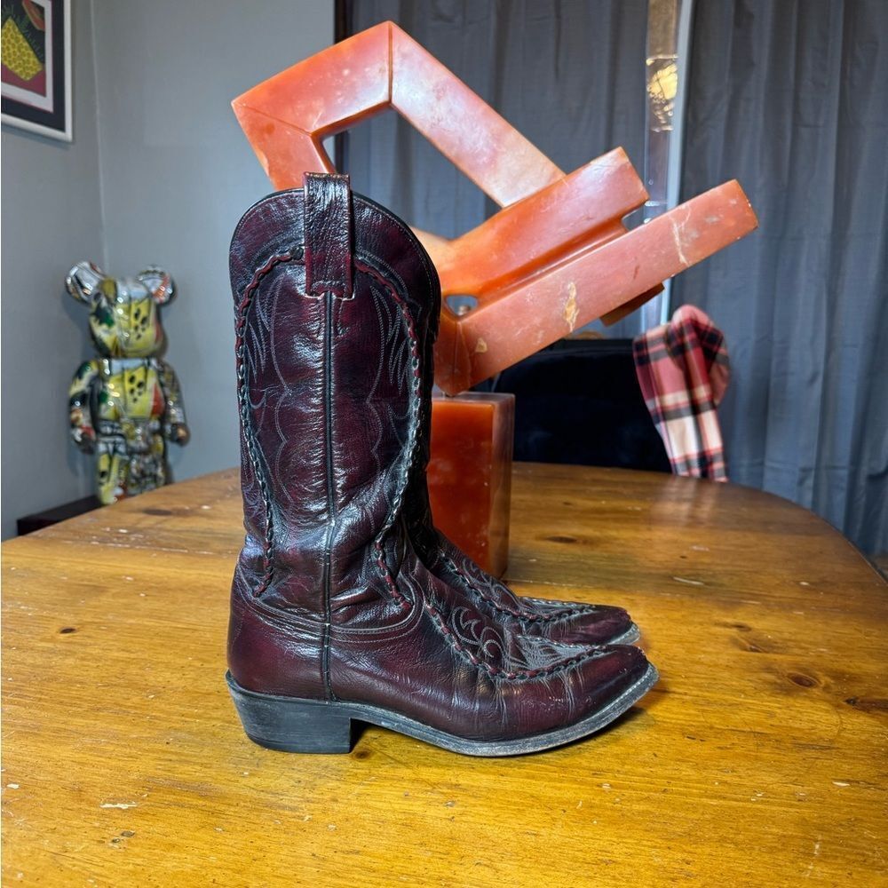 Vintage Dan Post Cowboy Boots Sz 9.5 D